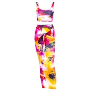 TWO PIECE TIE DYE SET
